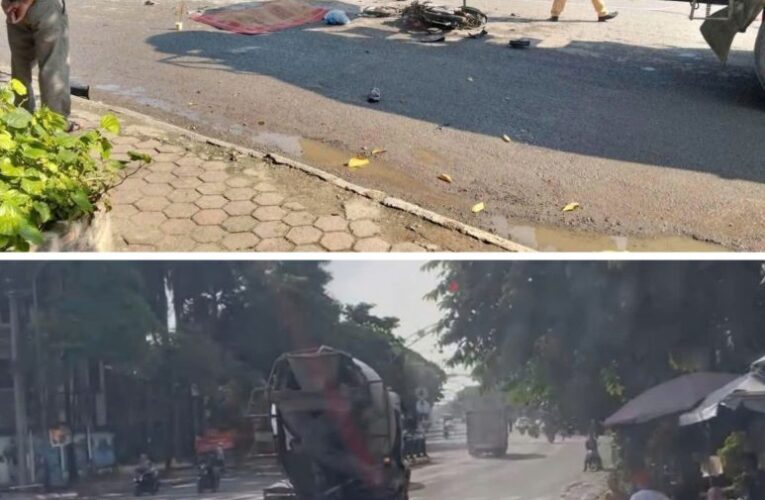 Hiện trường thương tâm người phụ nữ trẻ đi xe máy varcham với xe bồn không qua khỏi