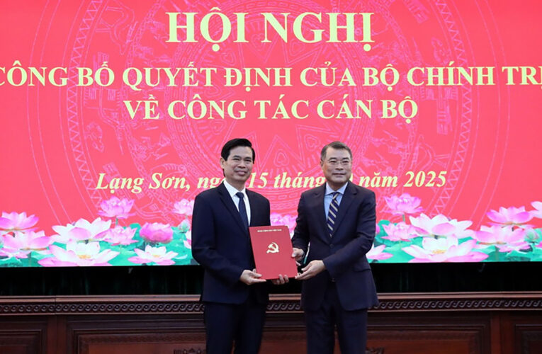 Ông Hoàng Quốc Khánh làm Bí thư Tỉnh ủy Lạng Sơn