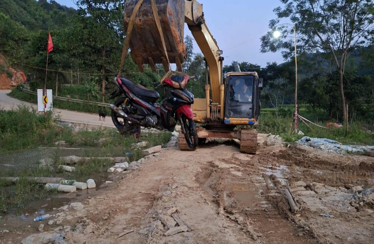 [VD] Hiện trường chiếc xe máy tại Lạng Sơn bị trôi cách đây 17 tháng đã được tìm thấy