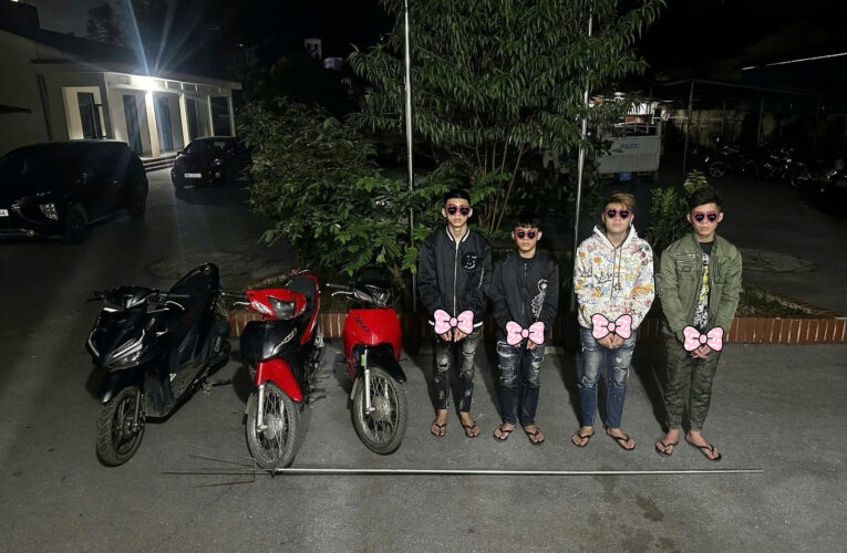 [VD] Bă’t 4 thanh niên Lạng Sơn dùng đ,inh 3 để cuo’p xe máy của người đi đường